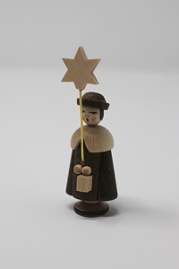 Caroler with lantern and star