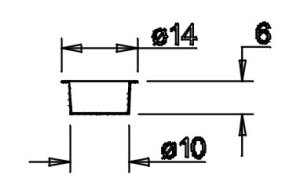 ø10er Metalltülle 7,8