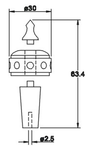 Wheel hub for pyramids