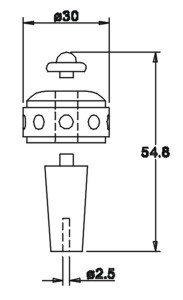 Wheel hub for pyramids