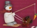 Figuren mit Herz-Schneemann