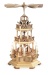 Pyramid Christmas story w.angels, 2-tier, natural