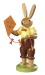 Easter bunny, male, with kite