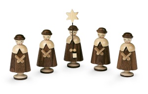 Carolers, 5 figurines, medium size,