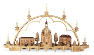 Candle arch old city of Dresden, medium, natural