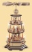 Pyramid Christmas story, 3-tier, natural