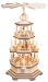 Pyramid Christmas story, 3-tier, natural