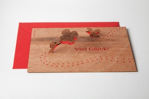 Wooden Postcards, PopUp Motif